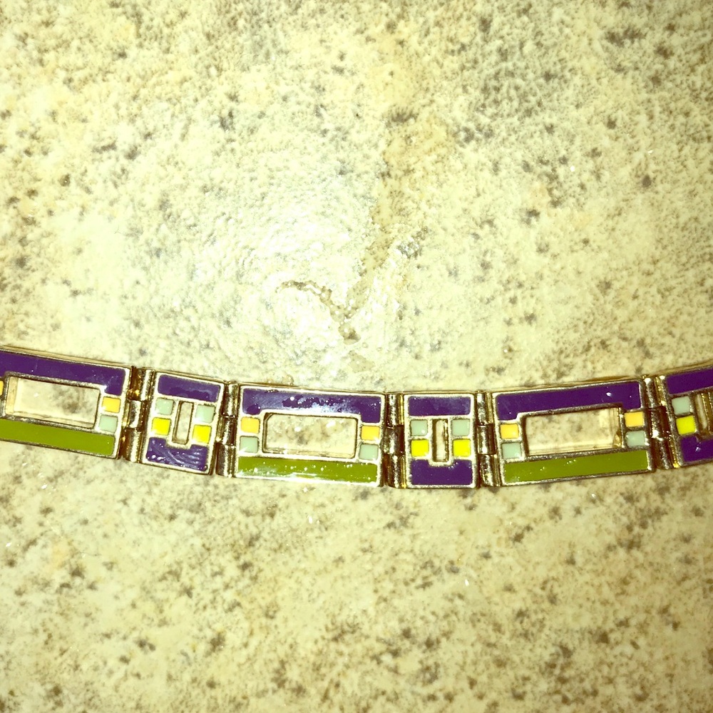 Magnetic two-sided bracelet with matching Earrings
